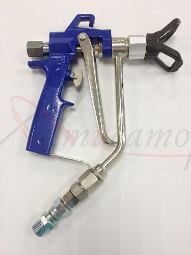 	 Пистолет окрасочный AvS-38S (250 бар, вход 1/4" и 3/8" (адаптер в комплекте), с соплодержателем)